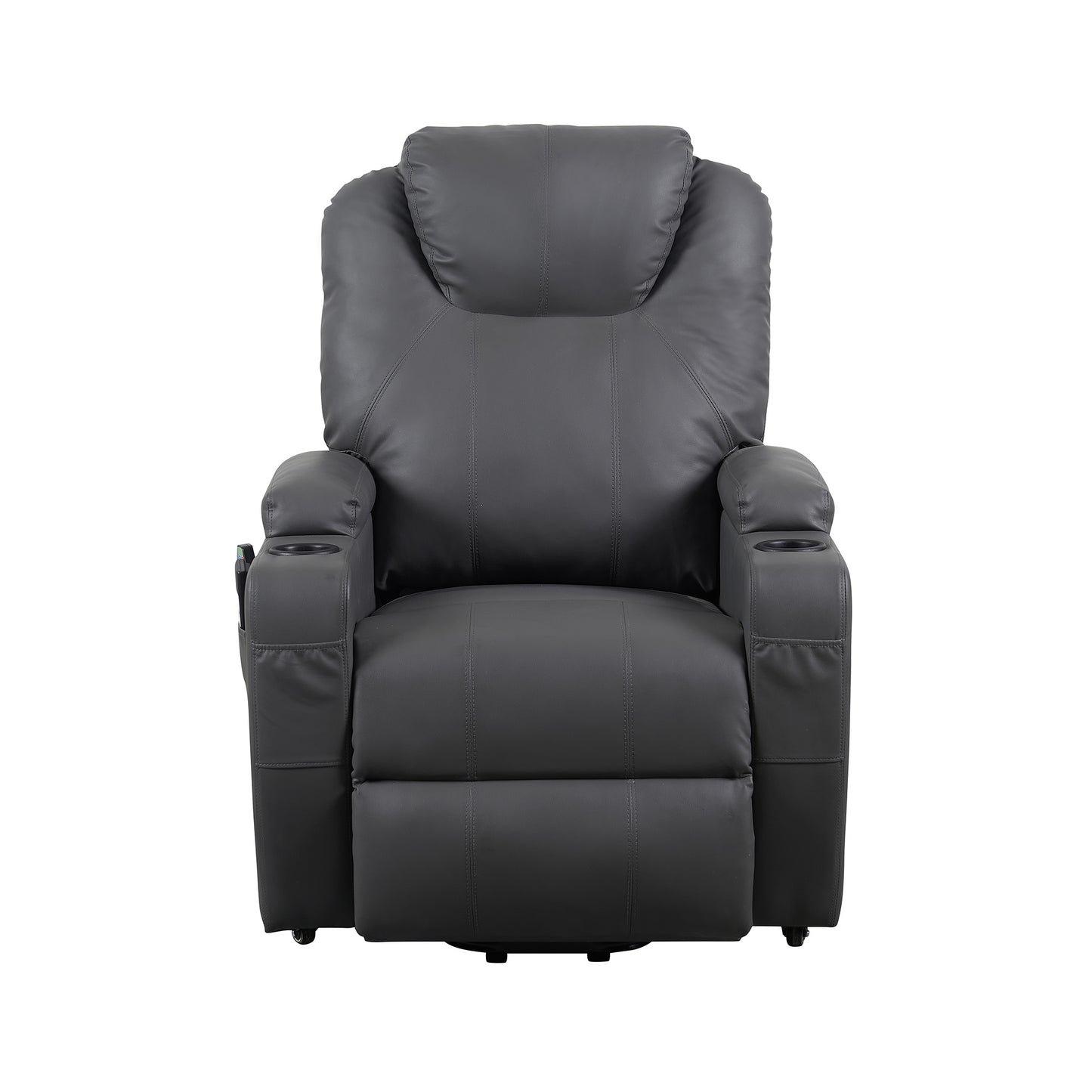 Berlin2 Poltrona Relax Elettrica 2 motori Vibromassaggio Detraibile 19% Kit 4 ruote similpelle