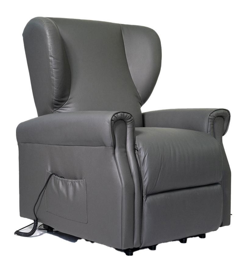 Vanessa2 in pelle Poltrona Relax elettrica reclinabile 2 motori 2 Ruote Detraibile 19%