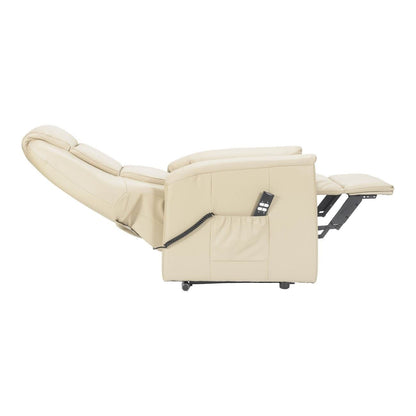 Rebecca2 in Pelle Poltrona Relax Elettrica alzapersona 2 motori con 2 ruote Detraibile 19%