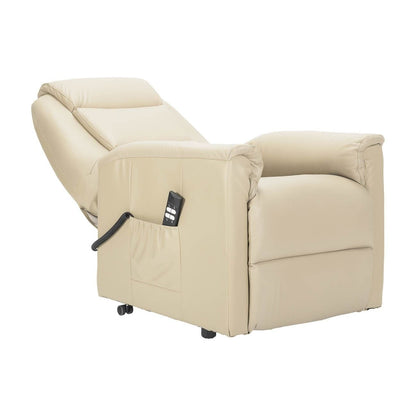 Rebecca2 in Pelle Poltrona Relax Elettrica alzapersona 2 motori con 2 ruote Detraibile 19%