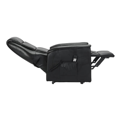 Rebecca2 in Pelle Poltrona Relax Elettrica alzapersona 2 motori con 2 ruote Detraibile 19%