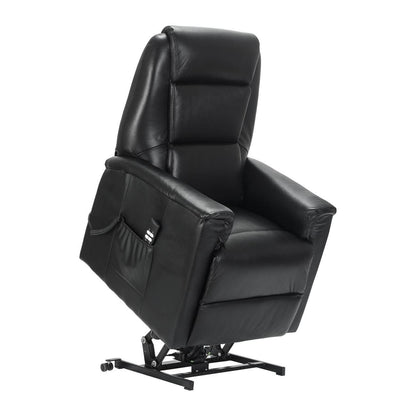 Rebecca2 in Pelle Poltrona Relax Elettrica alzapersona 2 motori con 2 ruote Detraibile 19%