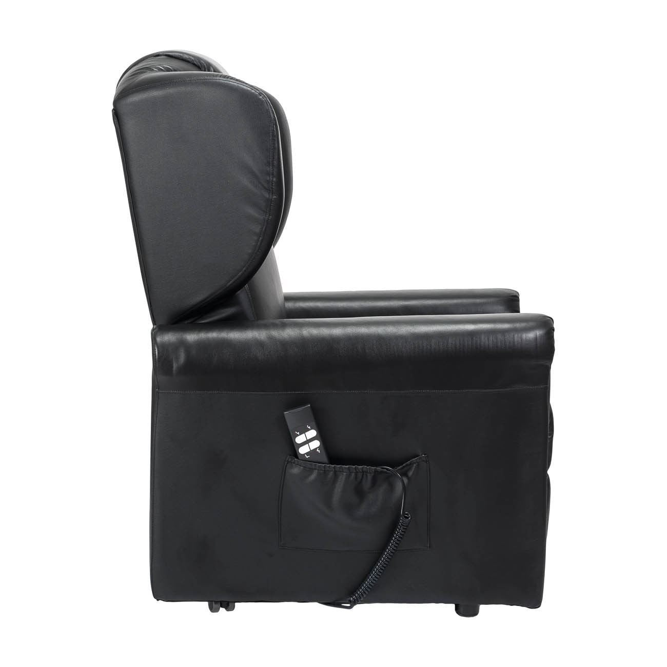 Barbara2 in pelle Poltrona Relax elettrica reclinabile 2 motori 2 ruote Detraibile 19%