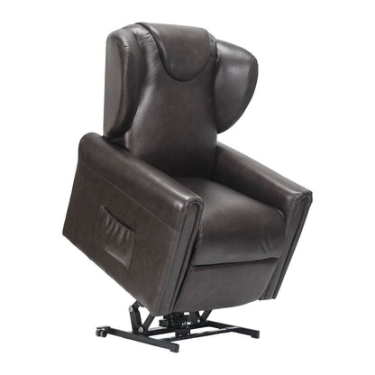 Barbara2 in pelle Poltrona Relax elettrica reclinabile 2 motori 2 ruote Detraibile 19%