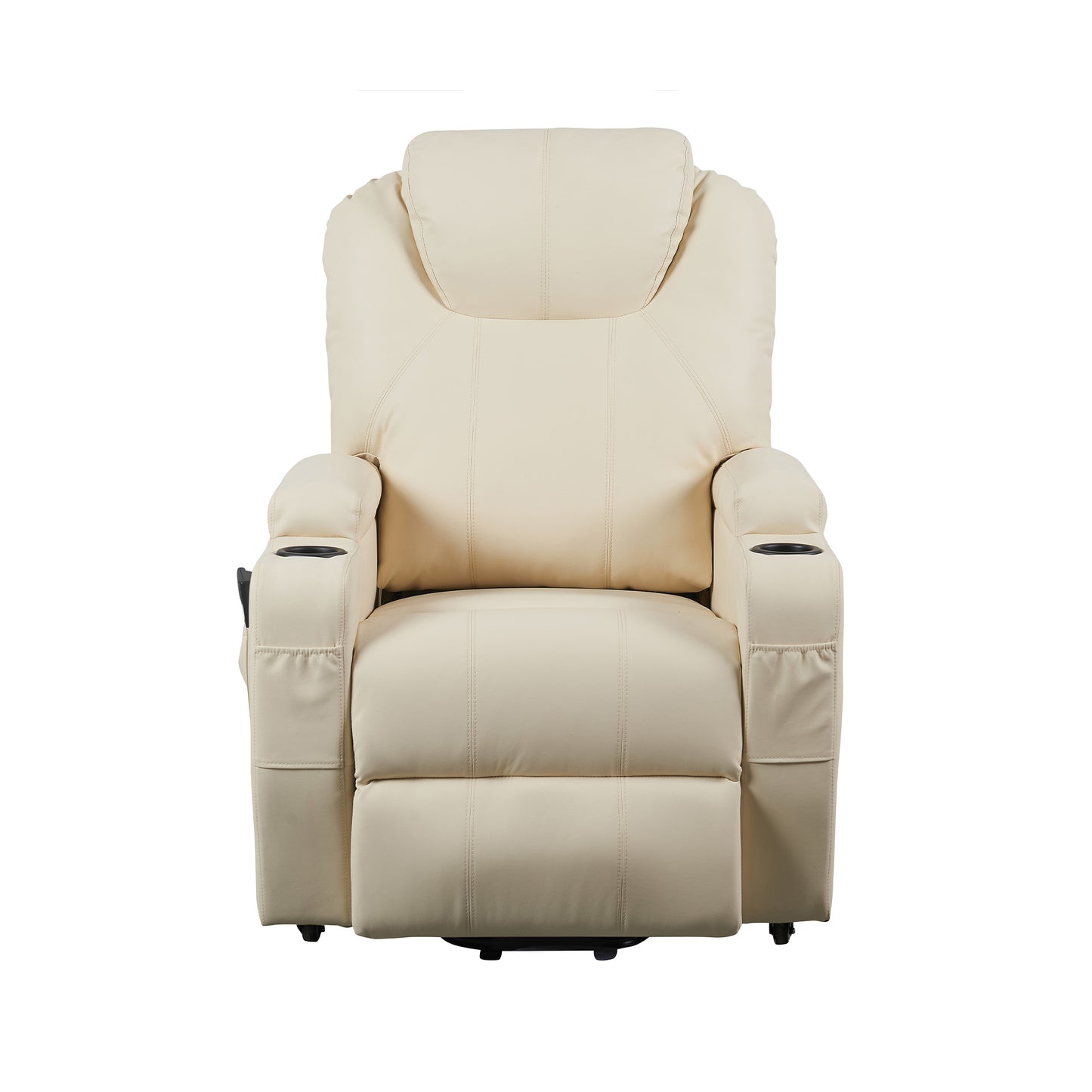 Berlin2 Poltrona Relax Elettrica 2 motori Vibromassaggio Detraibile 19% Kit 4 ruote similpelle