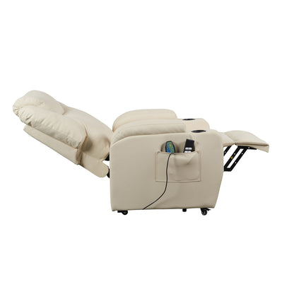 Berlin2 Poltrona Relax Elettrica 2 motori Vibromassaggio Detraibile 19% Kit 4 ruote similpelle