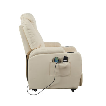 Berlin2 Poltrona Relax Elettrica 2 motori Vibromassaggio Detraibile 19% Kit 4 ruote similpelle