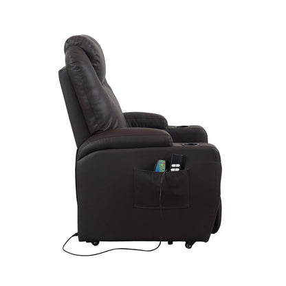 Berlin2 Poltrona Relax Elettrica 2 motori Vibromassaggio Detraibile 19% Kit 4 ruote similpelle