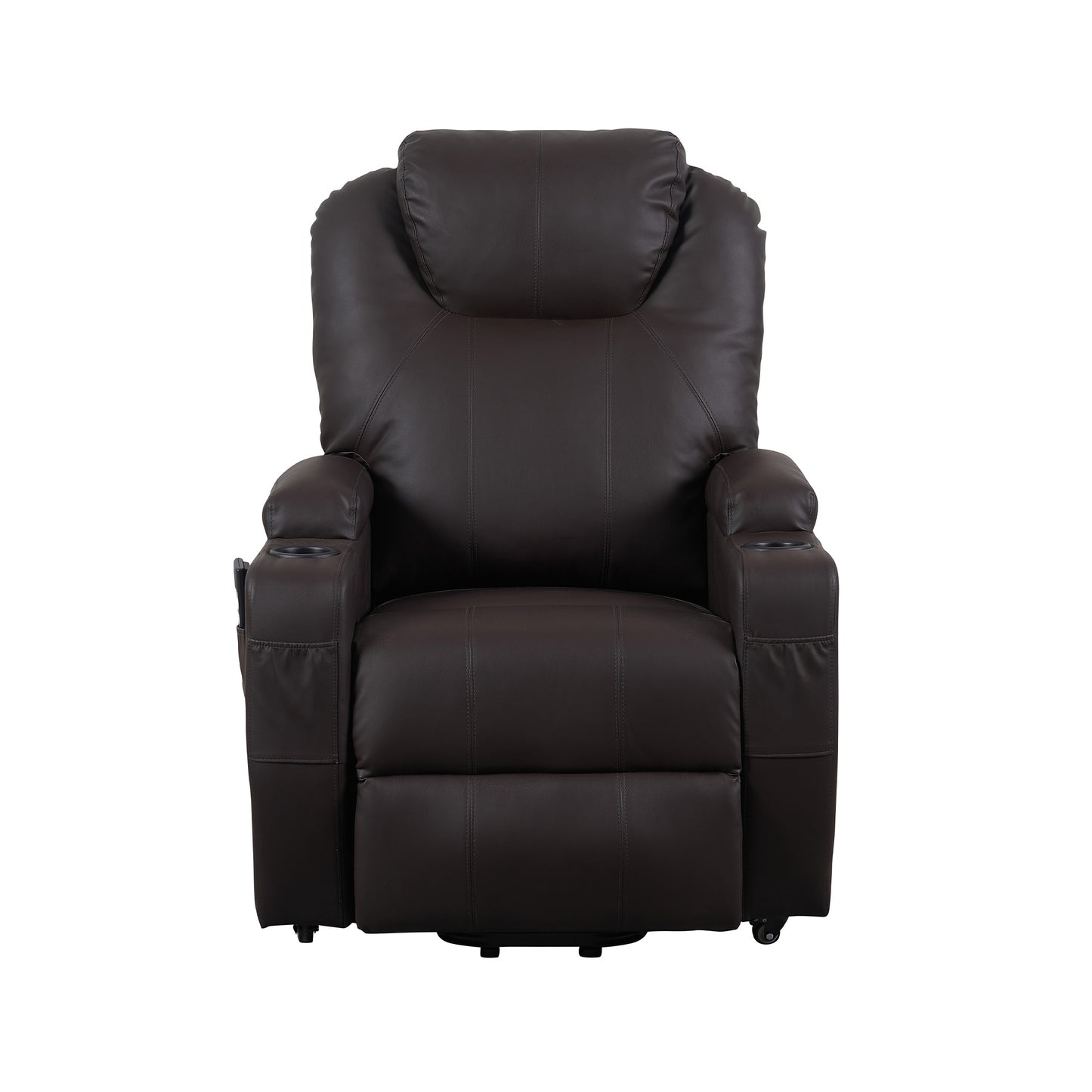 Berlin2 Poltrona Relax Elettrica 2 motori Vibromassaggio Detraibile 19% Kit 4 ruote similpelle