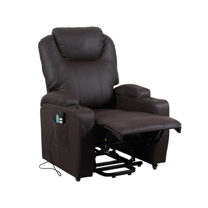 Berlin2 Poltrona Relax Elettrica 2 motori Vibromassaggio Detraibile 19% Kit 4 ruote similpelle