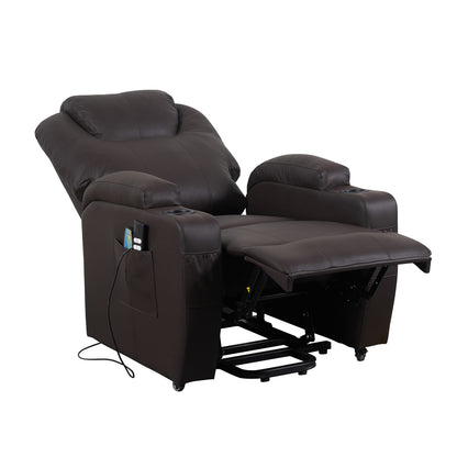 Berlin2 Poltrona Relax Elettrica 2 motori Vibromassaggio Detraibile 19% Kit 4 ruote similpelle