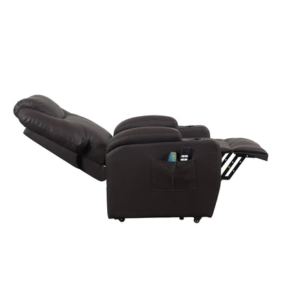 Berlin2 Poltrona Relax Elettrica 2 motori Vibromassaggio Detraibile 19% Kit 4 ruote similpelle