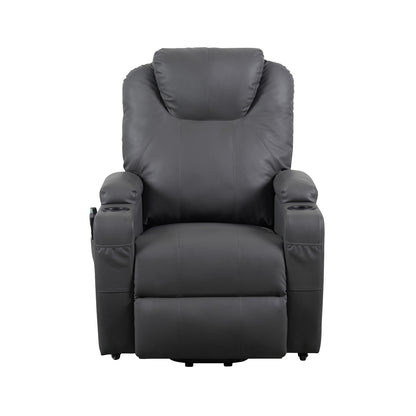 Berlin2 Poltrona Relax Elettrica 2 motori Vibromassaggio Detraibile 19% Kit 4 ruote similpelle