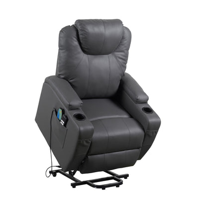 Berlin2 Poltrona Relax Elettrica 2 motori Vibromassaggio Detraibile 19% Kit 4 ruote similpelle