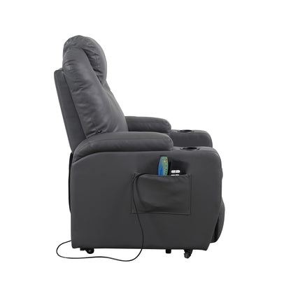 Berlin2 Poltrona Relax Elettrica 2 motori Vibromassaggio Detraibile 19% Kit 4 ruote similpelle