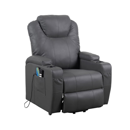 Berlin2 Poltrona Relax Elettrica 2 motori Vibromassaggio Detraibile 19% Kit 4 ruote similpelle