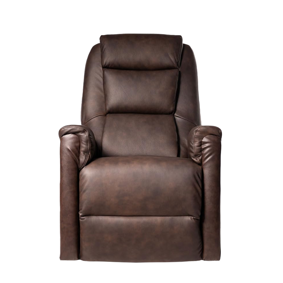 Rebecca2 in Pelle Poltrona Relax Elettrica alzapersona 2 motori con 2 ruote Detraibile 19%