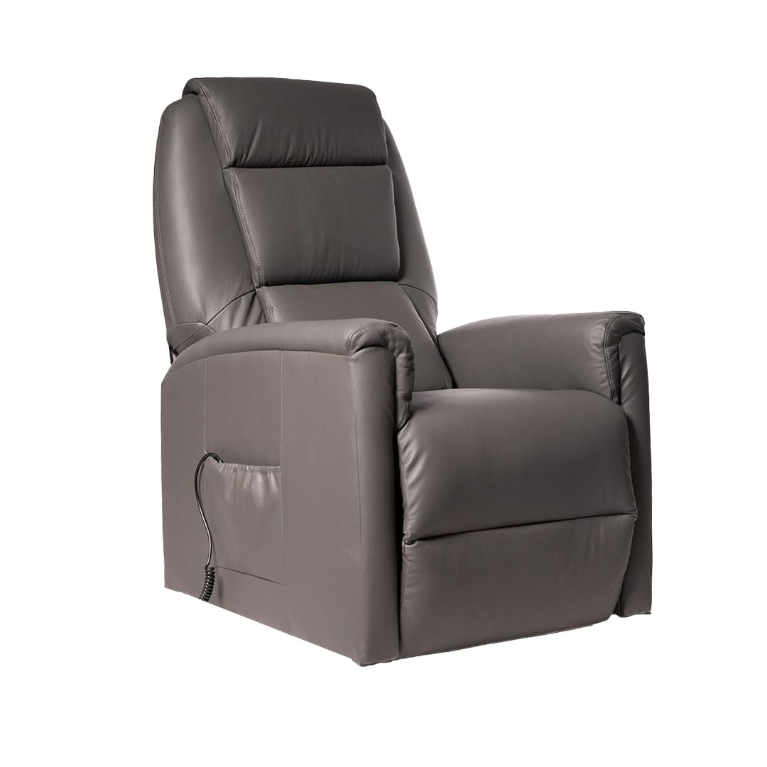 Rebecca2 in Pelle Poltrona Relax Elettrica alzapersona 2 motori con 2 ruote Detraibile 19%