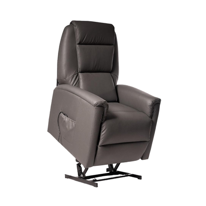 Rebecca2 in Pelle Poltrona Relax Elettrica alzapersona 2 motori con 2 ruote Detraibile 19%