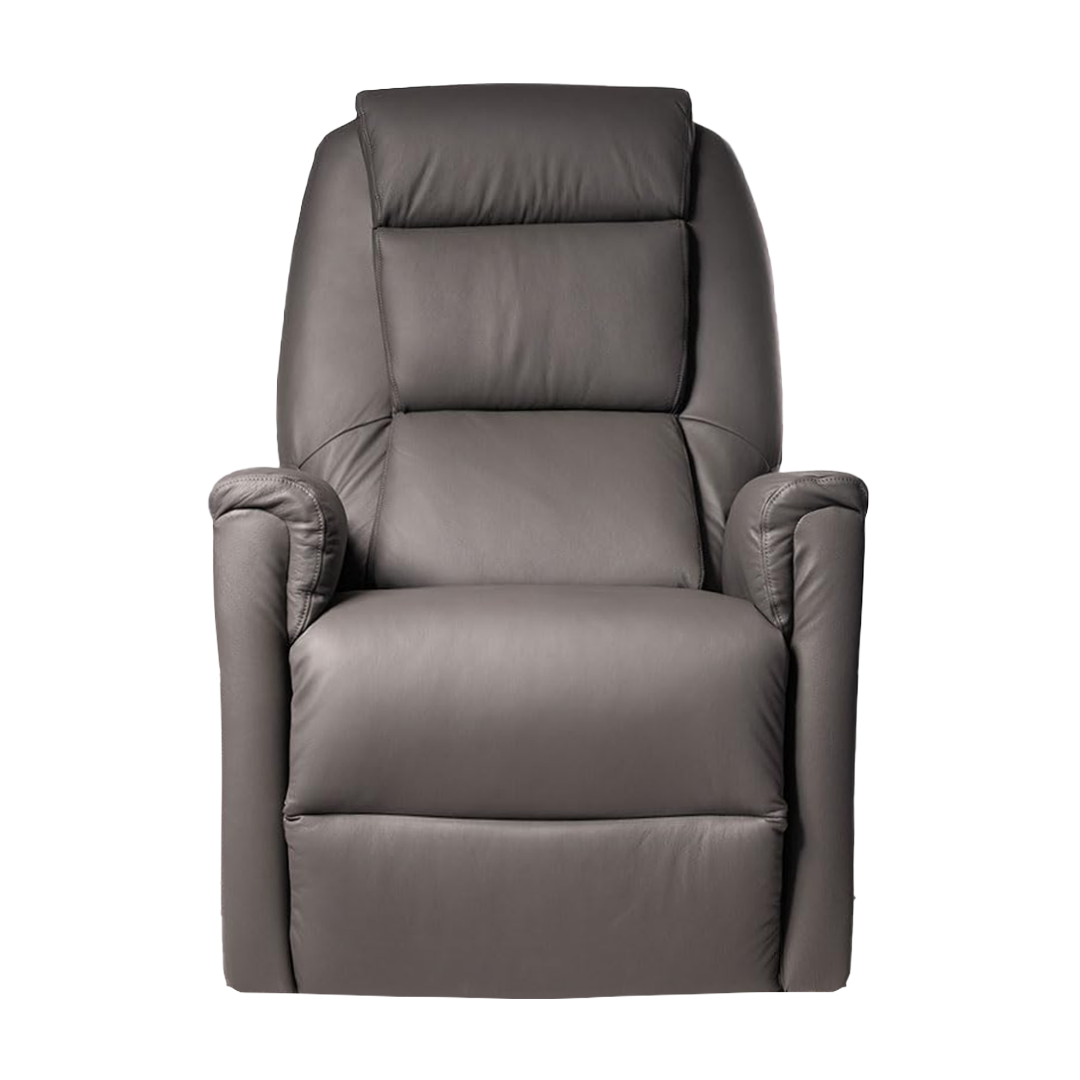 Rebecca2 in Pelle Poltrona Relax Elettrica alzapersona 2 motori con 2 ruote Detraibile 19%