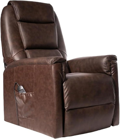 Rebecca2 in Pelle Poltrona Relax Elettrica alzapersona 2 motori con 2 ruote Detraibile 19%