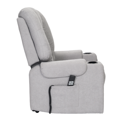 Bonny2 Poltrona Relax Elettrica alzapersona 2 motori Braccioli estraibili Vibromassaggio Detraibile