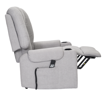 Bonny2 Poltrona Relax Elettrica alzapersona 2 motori Braccioli estraibili Vibromassaggio Detraibile