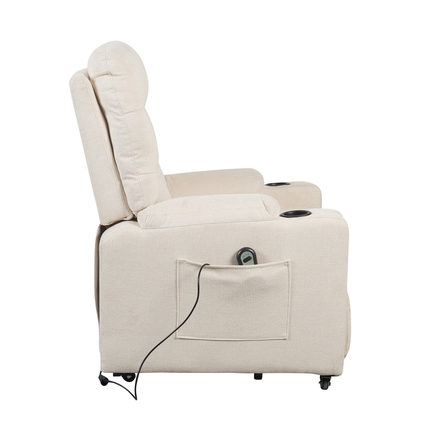 Patty1 Poltrona Elettrica alzapersona 1 motore 2 Portabicchieri Detraibile 19% Kit 4 ruote