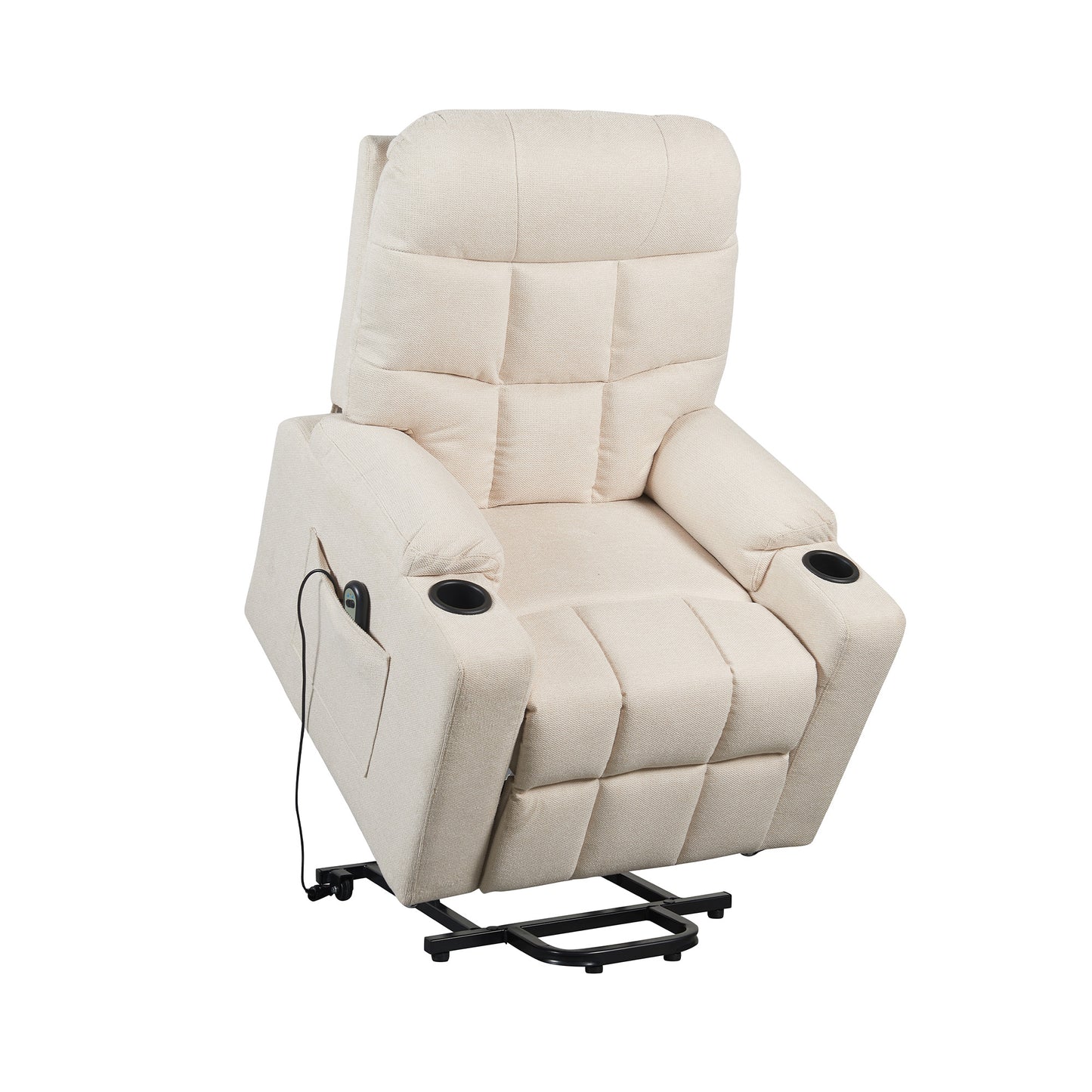 Patty1 Poltrona Elettrica alzapersona 1 motore 2 Portabicchieri Detraibile 19% Kit 4 ruote