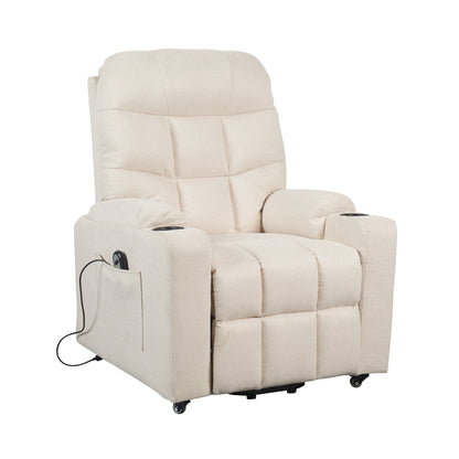Patty1 Poltrona Elettrica alzapersona 1 motore 2 Portabicchieri Detraibile 19% Kit 4 ruote