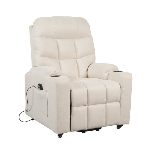 Patty1 Poltrona Elettrica alzapersona 1 motore 2 Portabicchieri Detraibile 19% Kit 4 ruote