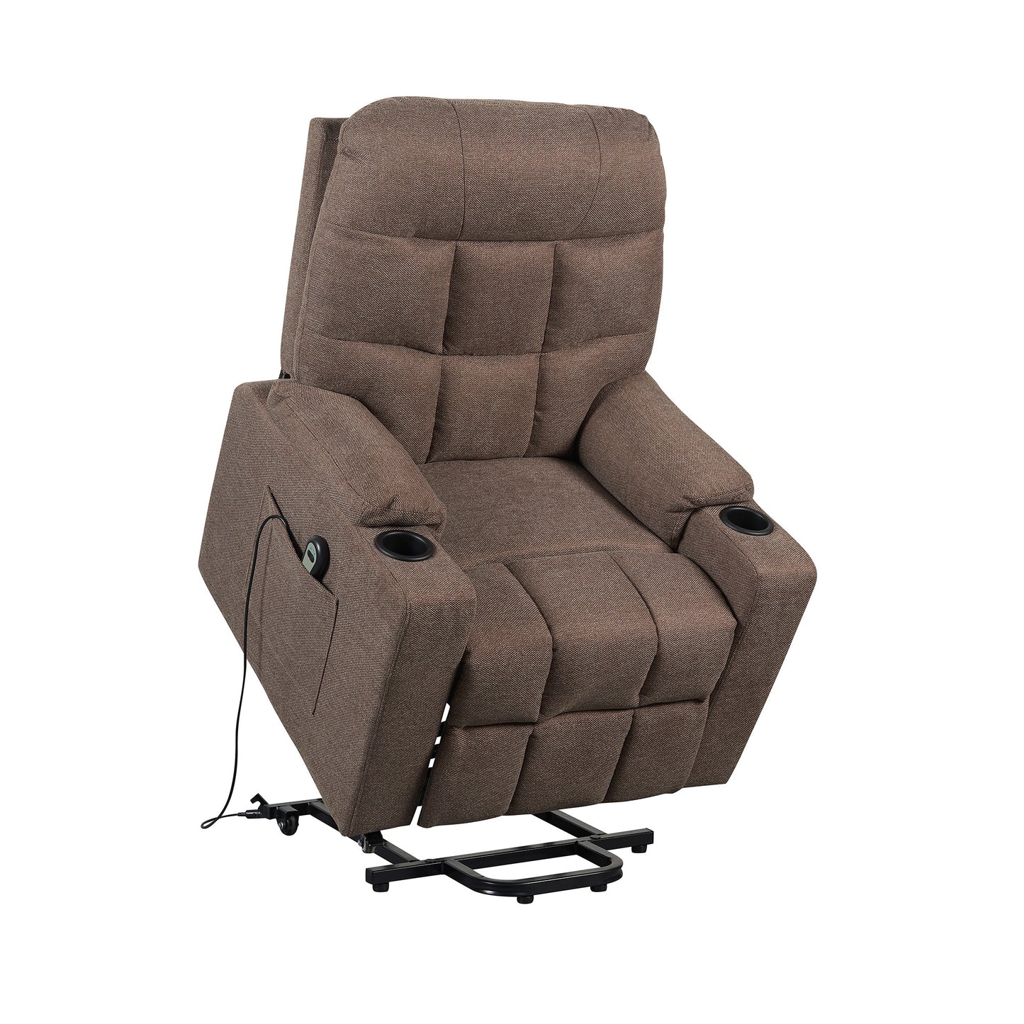 Patty1 Poltrona Elettrica alzapersona 1 motore 2 Portabicchieri Detraibile 19% Kit 4 ruote