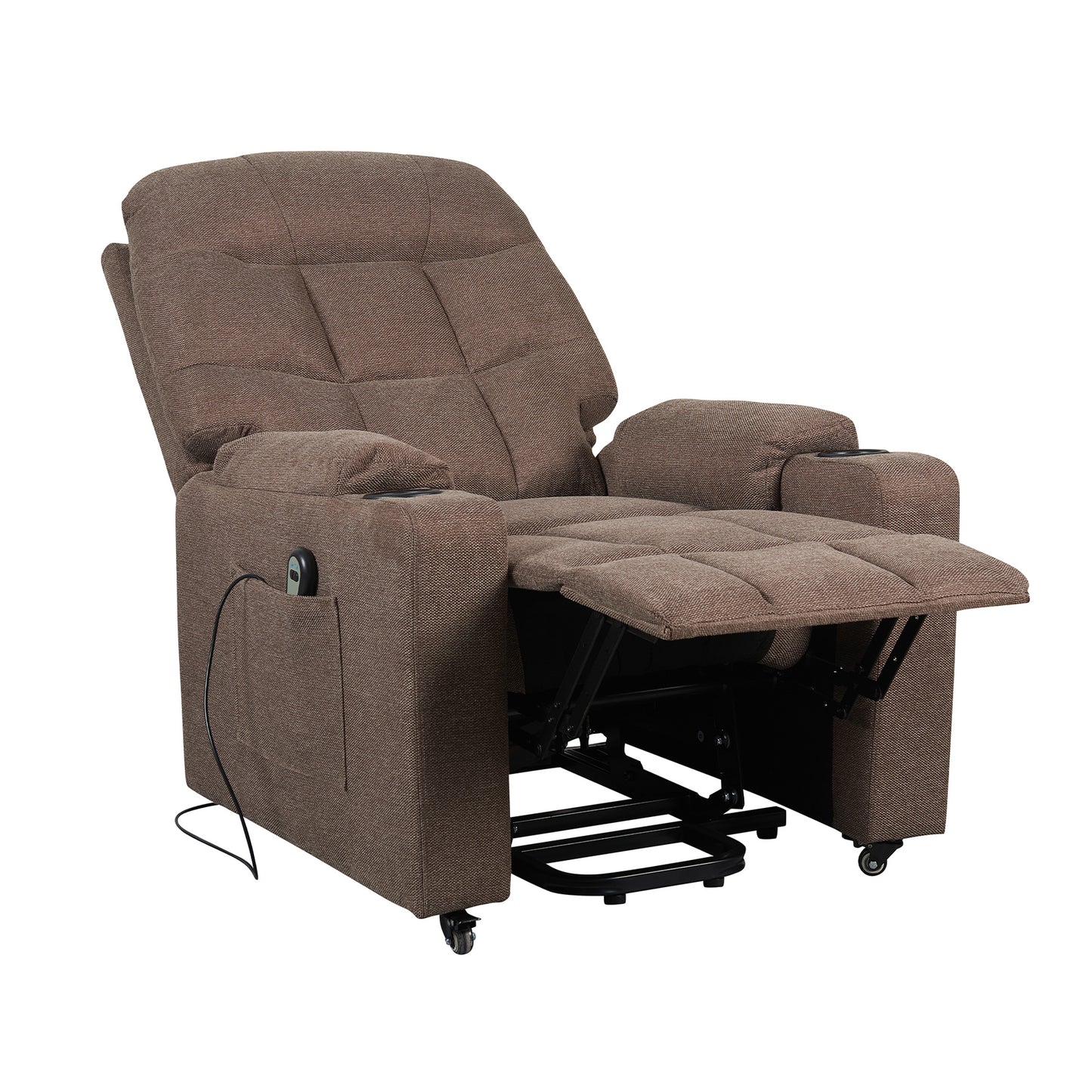 Patty1 Poltrona Elettrica alzapersona 1 motore 2 Portabicchieri Detraibile 19% Kit 4 ruote