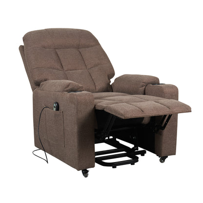 Patty1 Poltrona Elettrica alzapersona 1 motore 2 Portabicchieri Detraibile 19% Kit 4 ruote