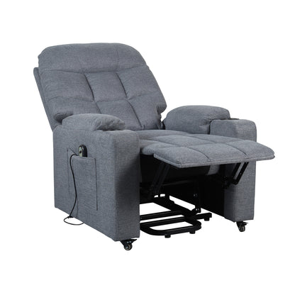 Patty1 Poltrona Elettrica alzapersona 1 motore 2 Portabicchieri Detraibile 19% Kit 4 ruote