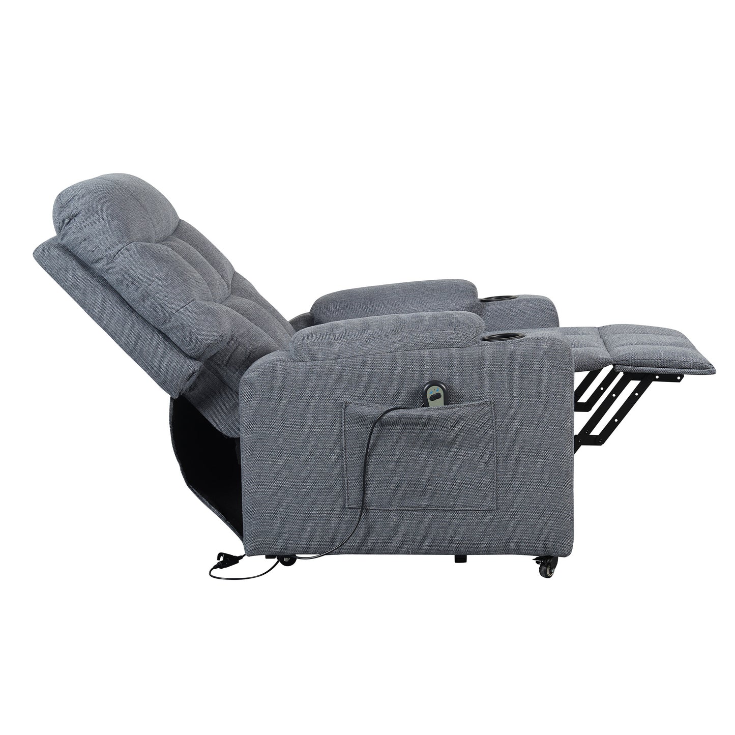 Patty1 Poltrona Elettrica alzapersona 1 motore 2 Portabicchieri Detraibile 19% Kit 4 ruote