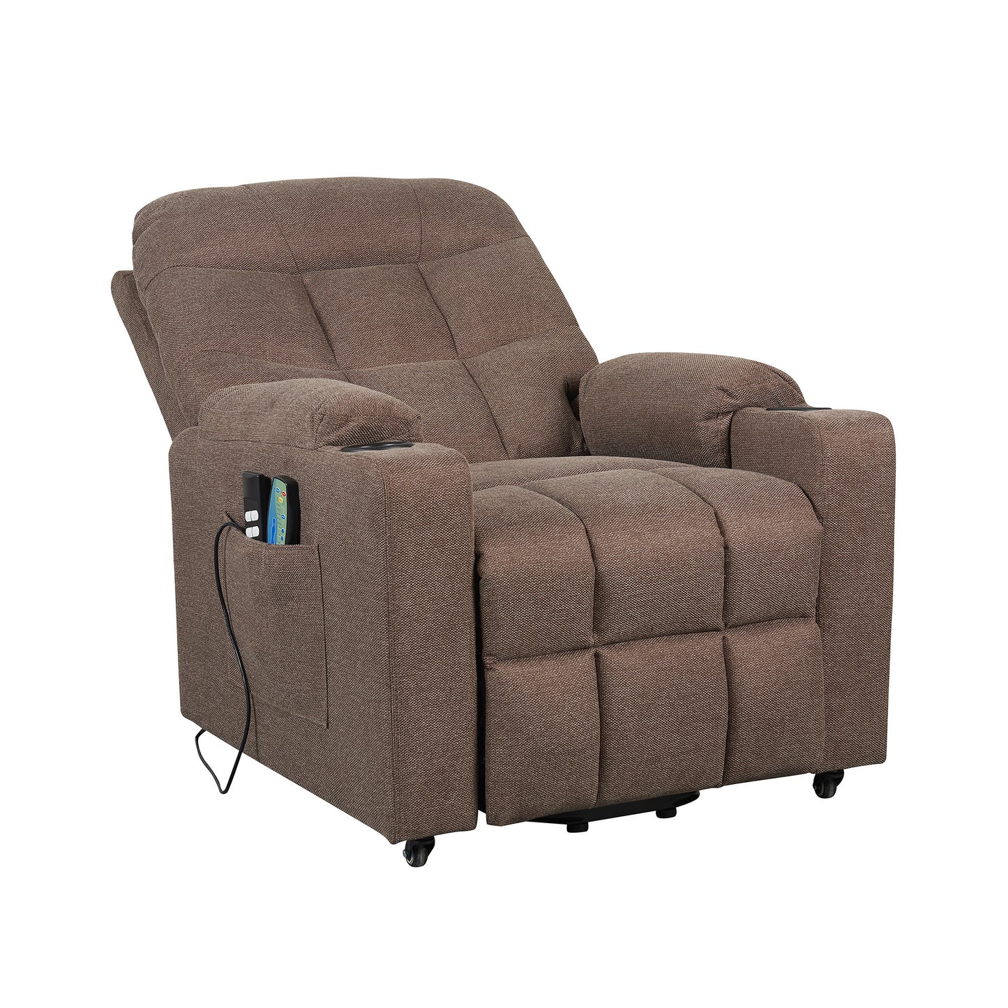 Patty2 Poltrona Relax alzapersona 2 motori Vibromassaggio e Riscaldamento Detraibile 19% Kit 4 ruote