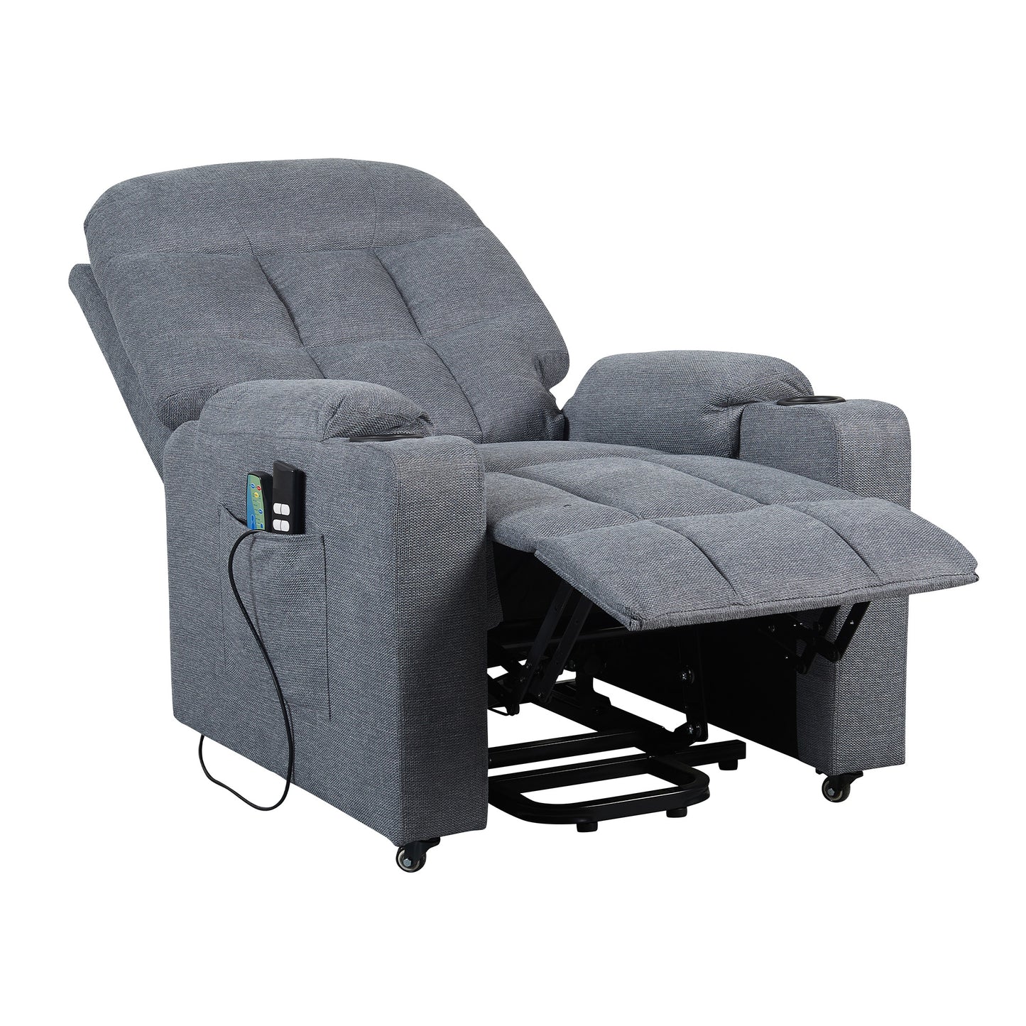 Patty2 Poltrona Relax alzapersona 2 motori Vibromassaggio e Riscaldamento Detraibile 19% Kit 4 ruote