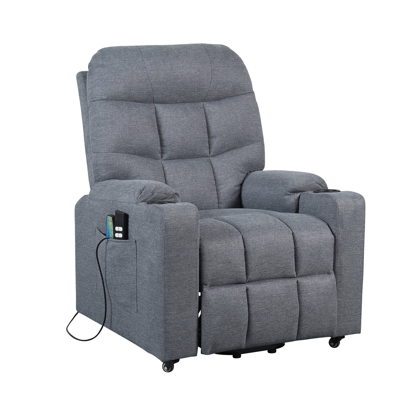 Patty2 Poltrona Relax alzapersona 2 motori Vibromassaggio e Riscaldamento Detraibile 19% Kit 4 ruote