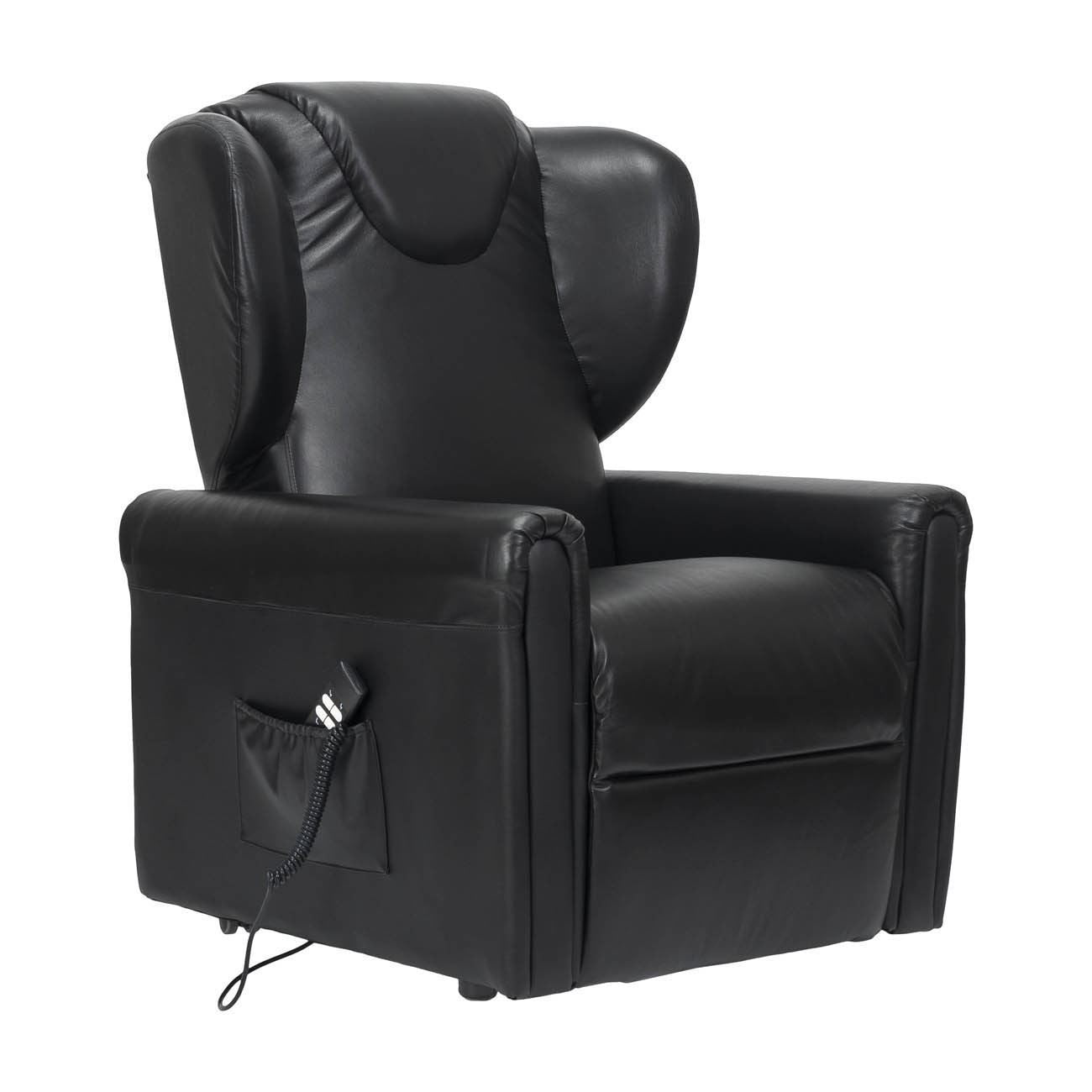Barbara2 in pelle Poltrona Relax elettrica reclinabile 2 motori 2 ruote Detraibile 19%