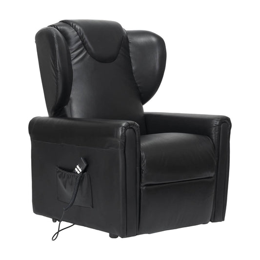 Barbara2 in pelle Poltrona Relax elettrica reclinabile 2 motori 2 ruote Detraibile 19%