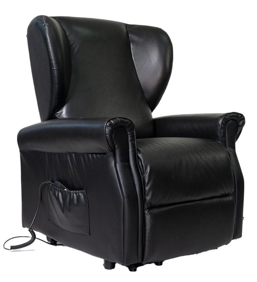 Vanessa2 in pelle Poltrona Relax elettrica reclinabile 2 motori 2 Ruote Detraibile 19%