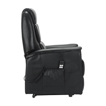 Rebecca2 in Pelle Poltrona Relax Elettrica alzapersona 2 motori con 2 ruote Detraibile 19%