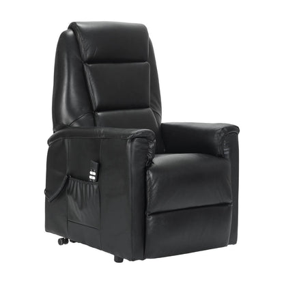 Rebecca2 in Pelle Poltrona Relax Elettrica alzapersona 2 motori con 2 ruote Detraibile 19%
