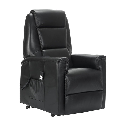 Rebecca2 in Pelle Poltrona Relax Elettrica alzapersona 2 motori con 2 ruote Detraibile 19%