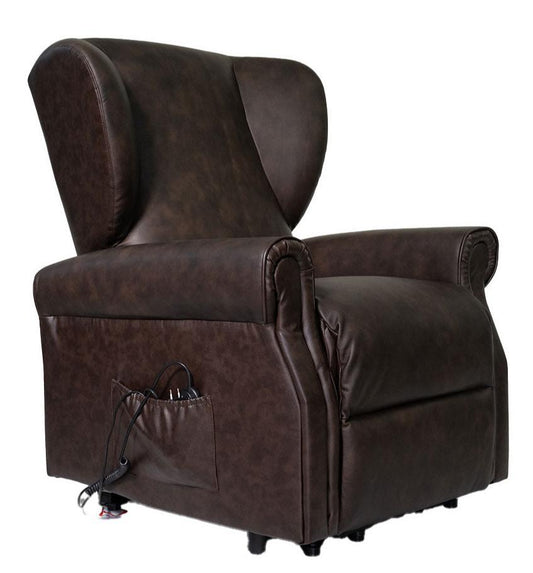 Vanessa2 in pelle Poltrona Relax elettrica reclinabile 2 motori 2 Ruote Detraibile 19%