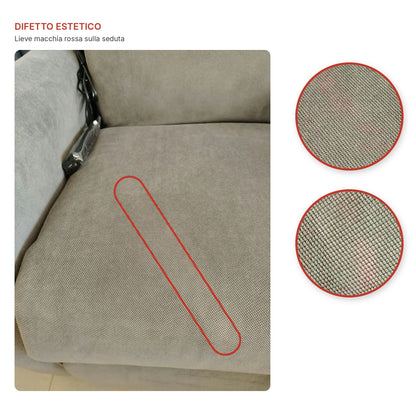 Bob2 Grigio OUTLET Poltrona elettrica Roller Copribraccioli Estensione pediera Zero Gravity Detraibile 19%