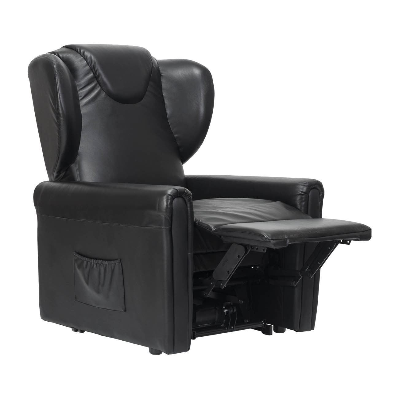 Barbara2 in pelle Poltrona Relax elettrica reclinabile 2 motori 2 ruote Detraibile 19%