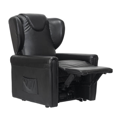 Barbara2 in pelle Poltrona Relax elettrica reclinabile 2 motori 2 ruote Detraibile 19%