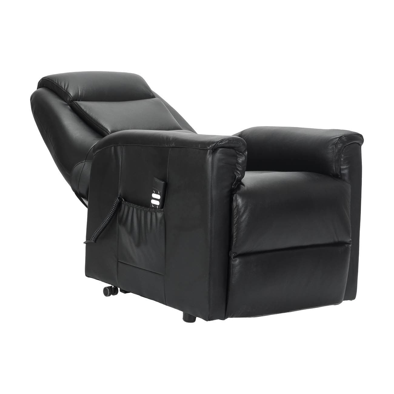 Rebecca2 in Pelle Poltrona Relax Elettrica alzapersona 2 motori con 2 ruote Detraibile 19%